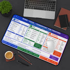 Copy of Microsoft Word Excel PowerPoint Cheat Sheet for Creators Desk Mat | Keyboard Mouse Pad Reference