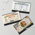 Everyday Diabetic Meal Planning Kitchen Countertop Flip Guide