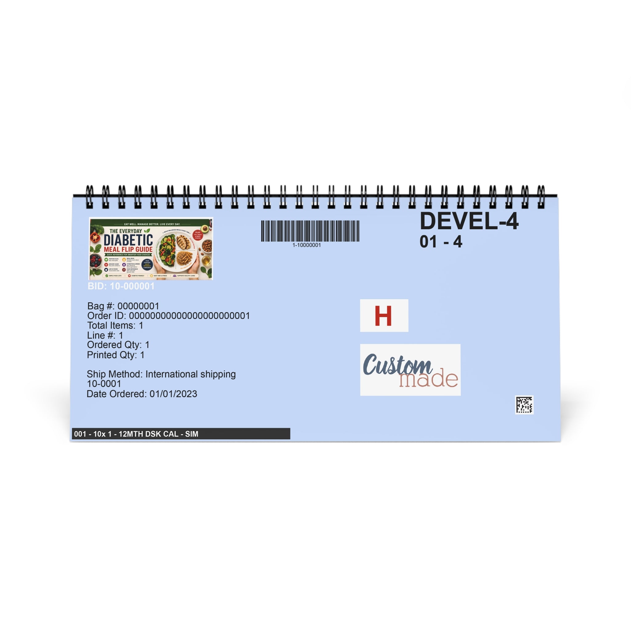 Everyday Diabetic Meal Planning Kitchen Countertop Flip Guide