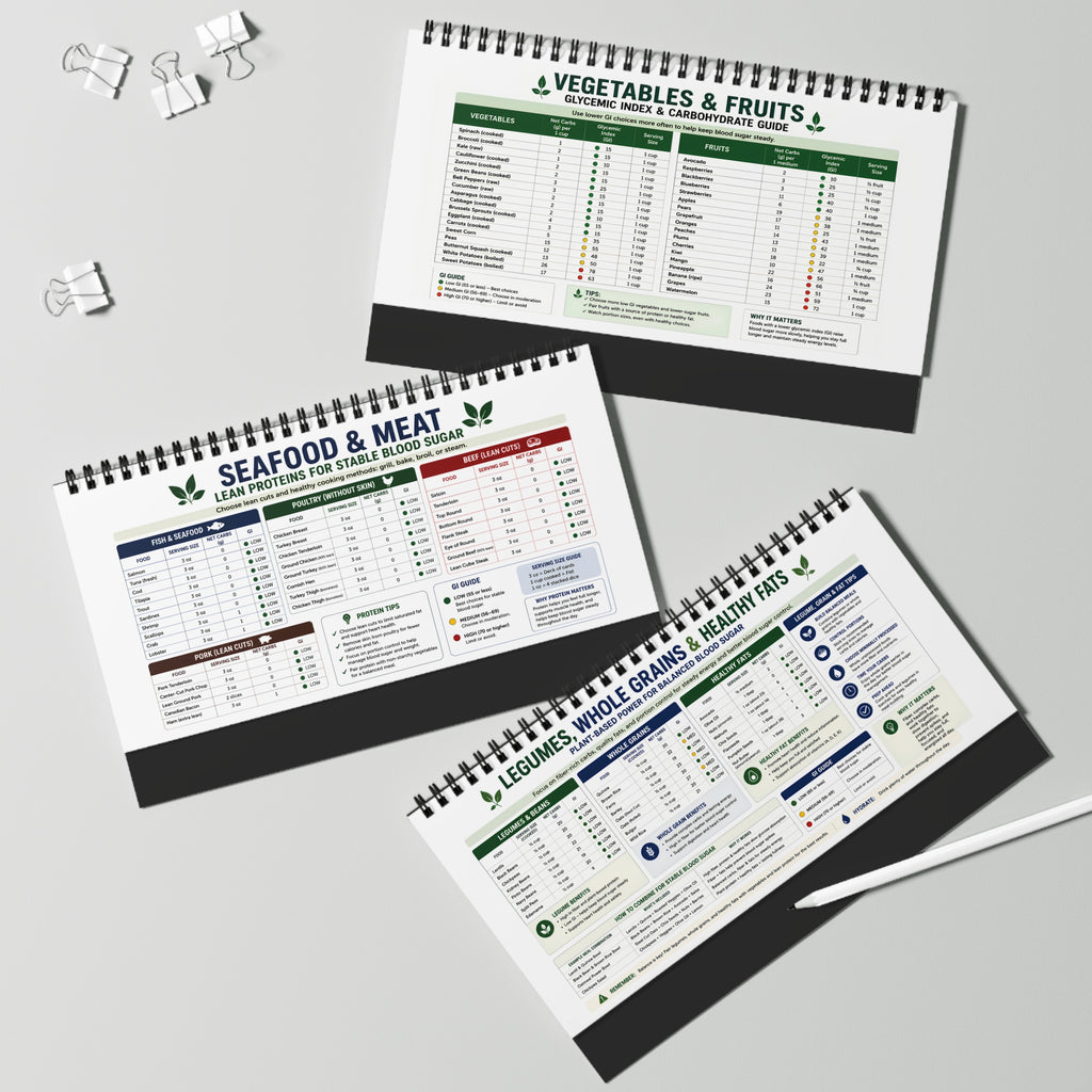 Everyday Diabetic Meal Planning Kitchen Countertop Flip Guide