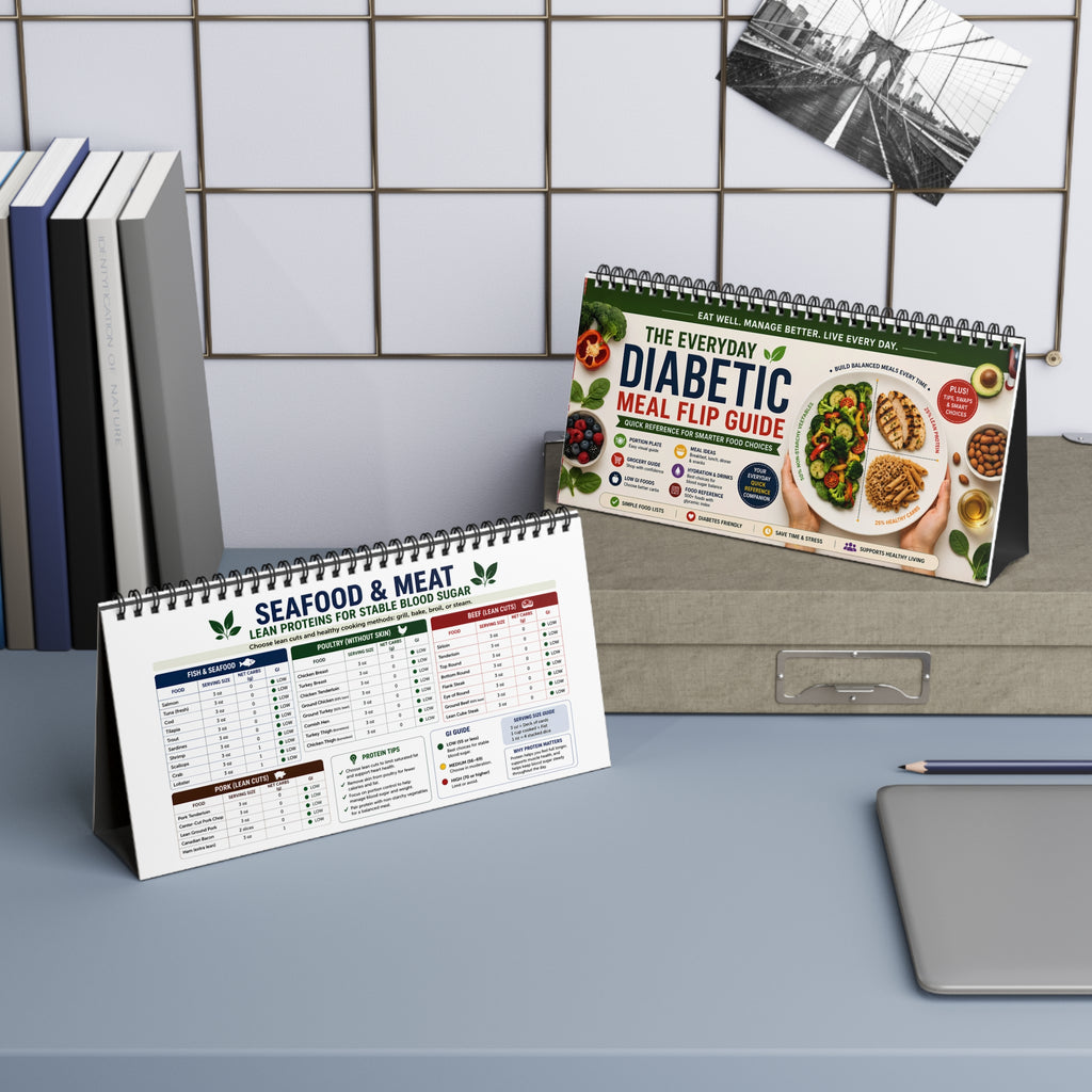 Everyday Diabetic Meal Planning Kitchen Countertop Flip Guide