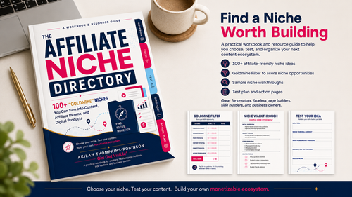 The Affiliate Niche Directory: 100+ “Goldmine” Niches You Can Turn Into Content, Affiliate Income, and Digital Products